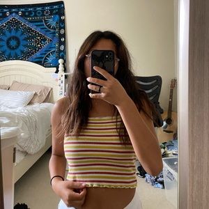 Striped multicolor tank top